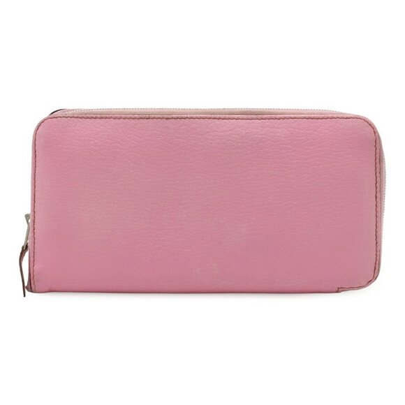 HERMES Pink Leather Wallet - Picture 1 of 10